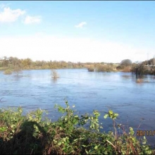 River Slaney (New Lake) above railway bridge in Enniscorthy 